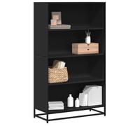 vidaXL Bibliothèque noir 80,5x35x139 cm bois d'ingénierie, étagère à livres, porte-livres, support à livres, armoire de 3300845