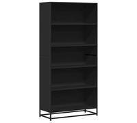vidaXL Bibliothèque 80,5x35x170,5 cm Bois d'ingénierie Noir – Étagère à livres, armoire de rangement