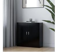 vidaXL Bibliothèque Noir 82,5x30,5x80 cm Bois d'ingénierie 802706