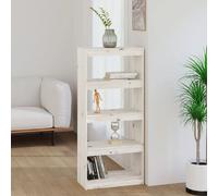 vidaXL Bibliothèque/Séparateur - Blanc 8720286608692