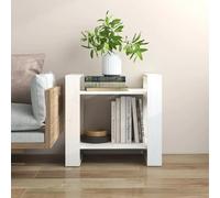 vidaXL Bibliothèque/Séparateur - Blanc Bois de pin 60x35x57 cm