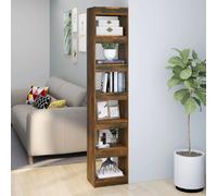 vidaXL Bibliothèque/Séparateur Chêne Fumé