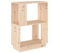 vidaXL Bibliothèque/Séparateur de pièce 51x25x70 cm Bois de pin solide Marron