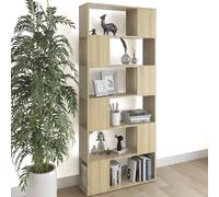VidaXL Bibliothèque/Séparateur de pièce 80x24x186 cm - Chêne sonoma