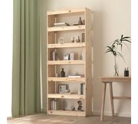 Vidaxl Bibliothèque/Séparateur De Pièce 80x30x199,5 Cm Pin Massif Multicolore