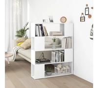 vidaXL Bibliothèque/Séparateur de pièce Blanc 100x24x124 cm