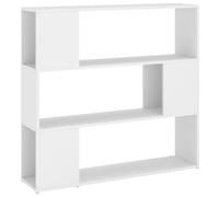 vidaXL Bibliothèque/Séparateur de pièce Blanc 100x24x94 cm