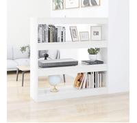 vidaXL Bibliothèque - Séparateur de pièce Blanc 100x30x103 cm