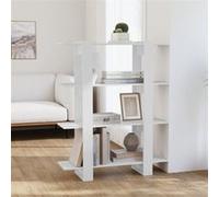 vidaXL Bibliothèque-séparateur de pièce 811538 – Blanc 100×30×123,5 cm