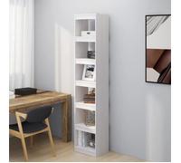 vidaXL Bibliothèque-Séparateur de pièce Blanc 40x30x199 cm Pin massif 808154