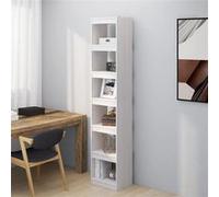 vidaXL Bibliothèque/Séparateur de pièce Blanc 40x30x199 cm Pin massif808154 Blanc G