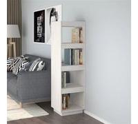 vidaXL Bibliothèque/Séparateur de pièce Blanc 40x35x135 cm Pin massif810850 Blanc G