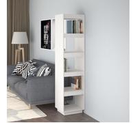 vidaXL Bibliothèque/Séparateur de pièce Blanc 40x35x167 cm Pin solide