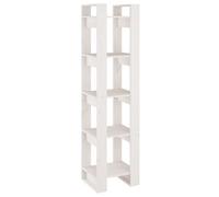 vidaXL Bibliothèque/Séparateur de pièce Blanc 41x35x160 cm Pin solide