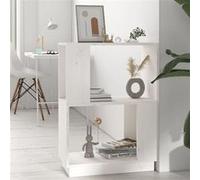 vidaXL Bibliothèque/Séparateur de pièce Blanc pin solide
