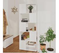 vidaXL Bibliothèque Séparateur de pièce Blanc 60x24x155 cm Aggloméré