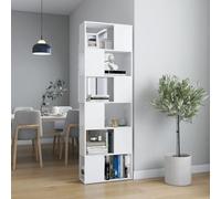 vidaXL Bibliothèque/Séparateur de pièce Blanc 60x24x186 cm