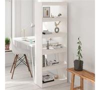 vidaXL Bibliothèque/Séparateur de pièce - Blanc