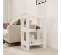 vidaXL Bibliothèque/Séparateur de pièce Blanc 60x35x91 cm Bois de pin813880 Blanc G