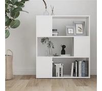 vidaXL Bibliothèque-séparateur de pièce 80x24x94 cm Blanc Aggloméré