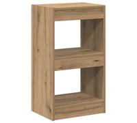 vidaXL Bibliothèque/Séparateur de pièce chêne Artisanal 40x30x72 cm, séparation de pièce, cloison de pièce, Armoire à Livres, bibliothèque, séparateur