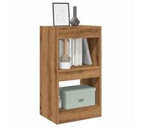 vidaXL Bibliothèque/Séparateur de pièce chêne Artisanal 40x30x72 cm, séparation de pièce, cloison de pièce, Armoire à Livres, bibliothèque, séparateur