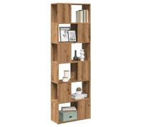 vidaXL Bibliothèque Séparateur de pièce chêne artisanal 60x24x186 cm