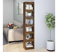 vidaXL Bibliothèque/Séparateur de pièce Chêne fumé 40x30x198 cm813596 Brun G