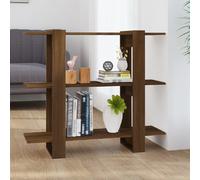 vidaXL Bibliothèque/Séparateur de pièce - Chêne marron 100x30x87 cm