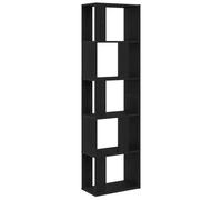 vidaXL Bibliothèque Séparateur de pièce chêne noir 45x24x159 cm