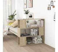 vidaXL Bibliothèque/Séparateur - Chêne sonoma
