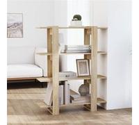 vidaXL Bibliothèque/Séparateur de pièce Chêne Sonoma 100x30x123,5 cm811541 Brun G