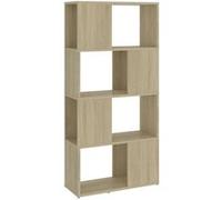 vidaXL Bibliothèque - Séparateur de pièce Chêne Sonoma 60 x 24 x 124,5 cm