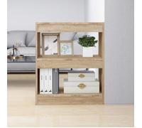 Vidaxl Bibliothèque/Séparateur De Pièce Chêne Sonoma 60x30x72 Cm
