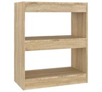 Vidaxl Bibliothèque/Séparateur De Pièce Chêne Sonoma 60x30x72 Cm