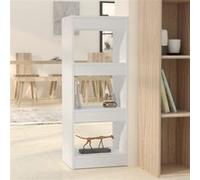 vidaXL Bibliothèque/Séparateur - Blanc