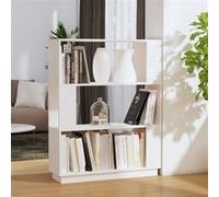 vidaXL Bibliothèque/Séparateur Blanc 80x25x101 cm