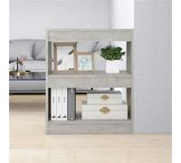 vidaXL Bibliothèque séparateur 60x30x72 cm Gris béton