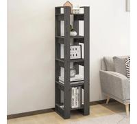 vidaXL Bibliothèque/Séparateur de pièce - Gris