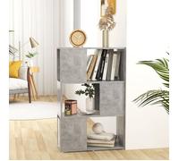 vidaXL Bibliothèque séparateur de pièce 60x24x94 cm Gris Aggloméré