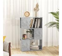 vidaXL Bibliothèque-Séparateur de pièce Gris 60x24x94 cm Aggloméré