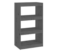 vidaXL Bibliothèque/Séparateur de pièce Gris 60x30x103,5 cm Pin solide