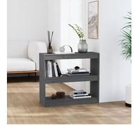 vidaXL Bibliothèque-Séparateur de pièce Gris 80x30x71,5 cm Pin solide 808185