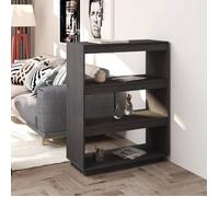 vidaXL Bibliothèque Séparateur de pièce 80x35x103 cm Pin massif Gris
