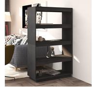 vidaXL Bibliothèque/Séparateur de pièce Gris