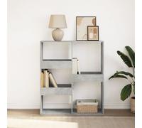 vidaXL Bibliothèque/Séparateur de pièce gris béton 100x33x115 cm