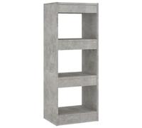 vidaXL Bibliothèque/Séparateur de pièce Gris béton 40x30x103 cm
