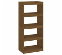 vidaXL Bibliothèque/Séparateur de pièce Marron miel 60x30x135,5 cm Pin