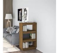 vidaXL Bibliothèque/Cloison Marron miel 60x35x103cm Bois de pin solide