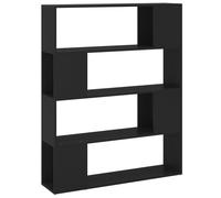 vidaXL Bibliothèque/Séparateur de pièce Noir 100x24x124 cm